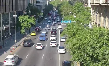 Bakının bir sıra yollarında tıxac yaranıb