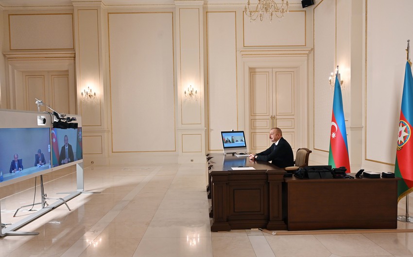 İlham Əliyev “Maire Tecnimont Group”un sədrini videoformatda qəbul edib - YENİLƏNİB