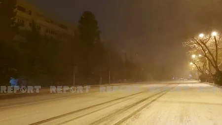 Bakıda qışın ən soyuq gecəsi - YENİLƏNİB