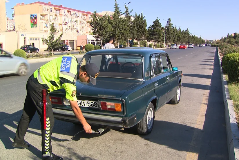 В Сумгайыте на водителей загрязняющих воздух автомобилей составлены протоколы