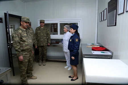 Opens a new residential complex of Azerbaijan Air Defense Unit