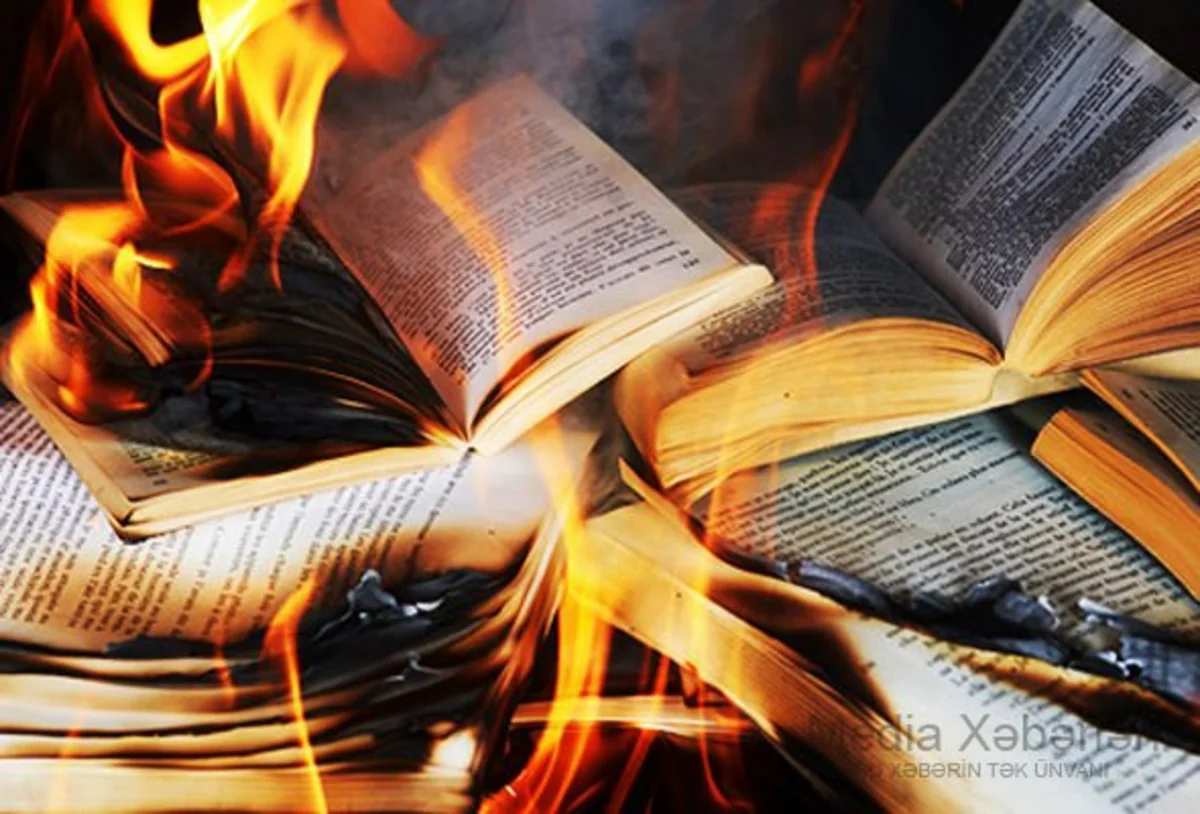 Məktəb kitabxanasında yanğın baş verib