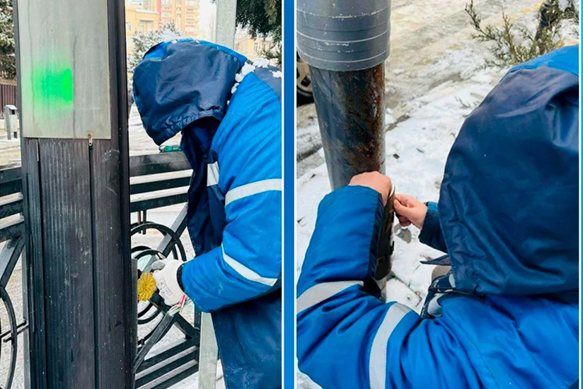 В результате ДТП в непогоду на улицах Баку повреждены 5 светофоров