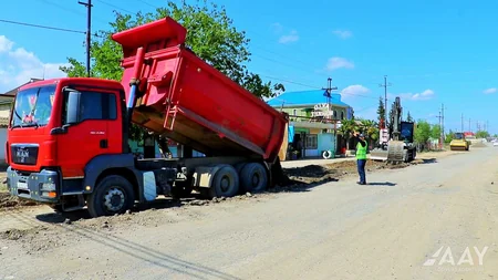 Neftçalada 11 yaşayış məntəqəsinin yolları yenidən qurulur