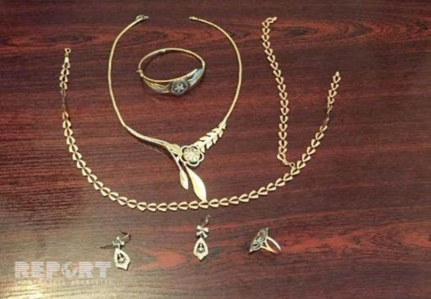 Neftçalada 20 min manatlıq qızıl-zinət əşyaları oğurlanıb - FOTO