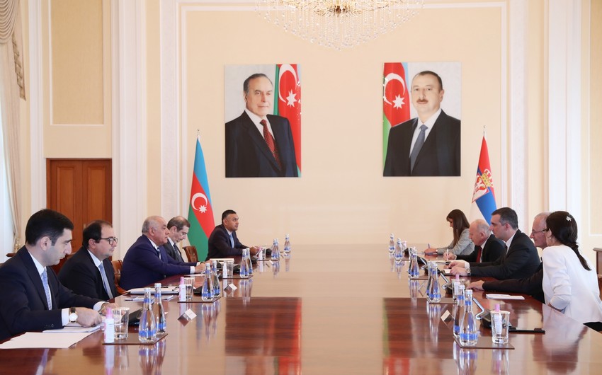 Baş nazir Əli Əsədov Serbiya Milli Assambleyasının sədri ilə görüşüb