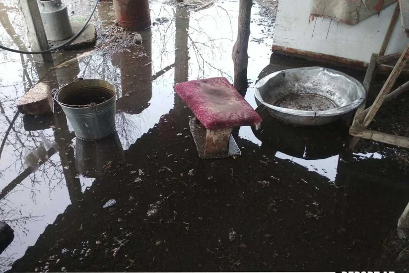 Bərdədə məcburi köçkünlərin evlərini su basıb - VİDEOREPORTAJ