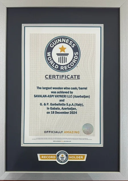 Azerbaijan's winery enters Guinness World Records