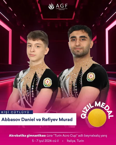 Azərbaycan gimnastları beynəlxalq turnirdə 3 qızıl, 1 gümüş medal qazanıblar