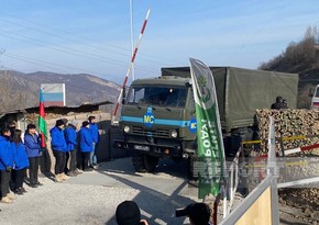 Сегодня по дороге Ханкенди-Лачын беспрепятственно проехали 36 автомобилей