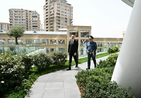 Prezident İlham Əliyev DGK-nın yeni inzibati binasının açılışında iştirak edib