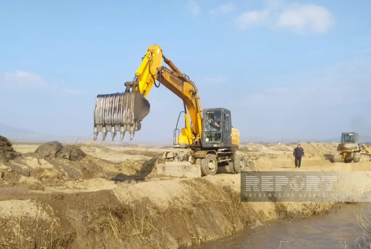 Şəkidə yaşayış məntəqələri və əkin sahələri sel sularından mühafizə olunur