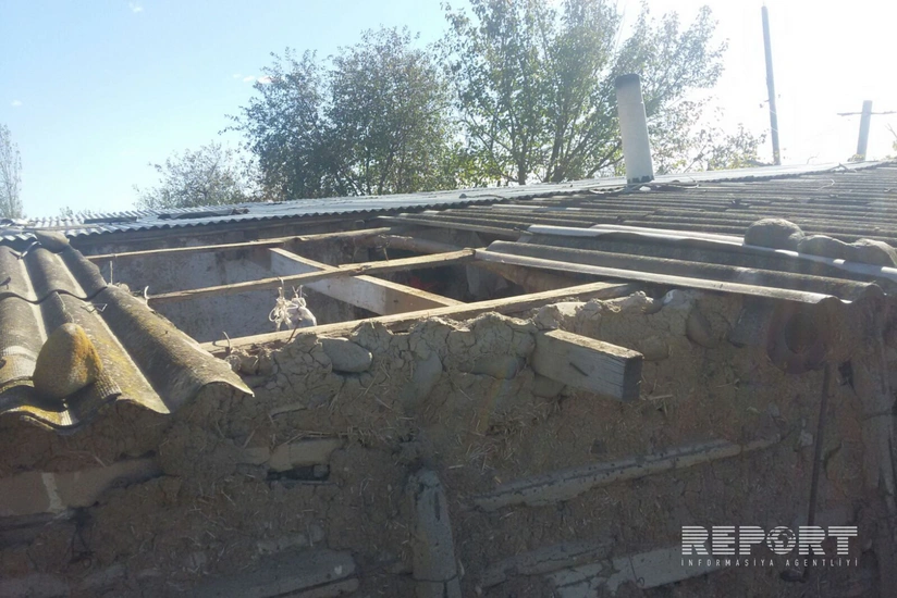 Güclü külək Tərtər rayonunda ciddi fəsadlar törədib - FOTO