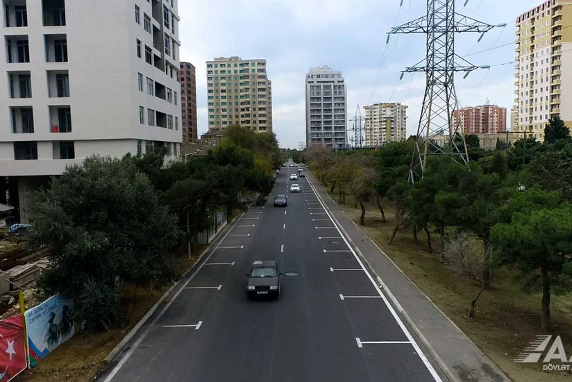 Bakının Şirin Mirzəyev küçəsinin bir hissəsi əsaslı təmir edilib