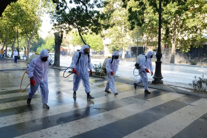 Bakıda növbəti dezinfeksiya işləri aparılır