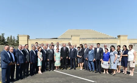Azərbaycan Prezidenti Cəlilabadda avtomobil yolunun açılışında iştirak edib