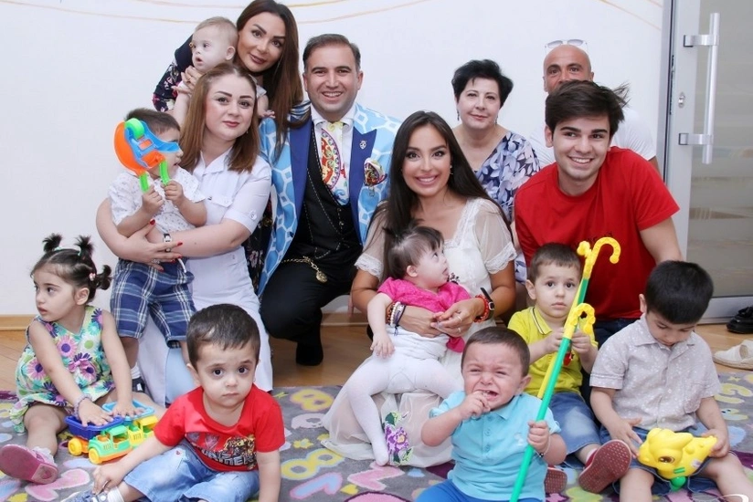 Bakıdakı 1 nömrəli körpələr evinin sakinləri ilə görüş