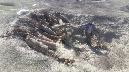Yevlaxda 65 ədəd partlamamış hərbi sursat aşkar olunub - FOTO