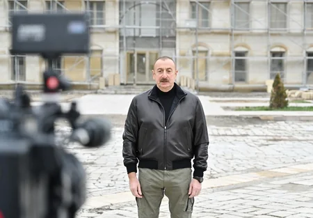 President Ilham Aliyev and First Lady Mehriban Aliyeva visit Shusha