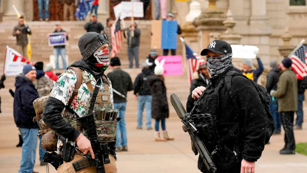 US: Armed protesters enter Michigan statehouse
