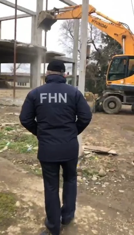 FHN: Masallıda qanunsuz tikilmiş obyekt sökülüb