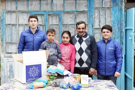Heydər Əliyev Fondu ünvanlı sosial yardım alan ailələrə Novruz sovqatları paylayıb