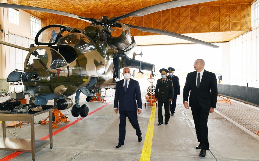 İlham Əliyev Əlahiddə Ümumqoşun Ordunun hərbi aerodromunun açılışında iştirak edib - YENİLƏNİB