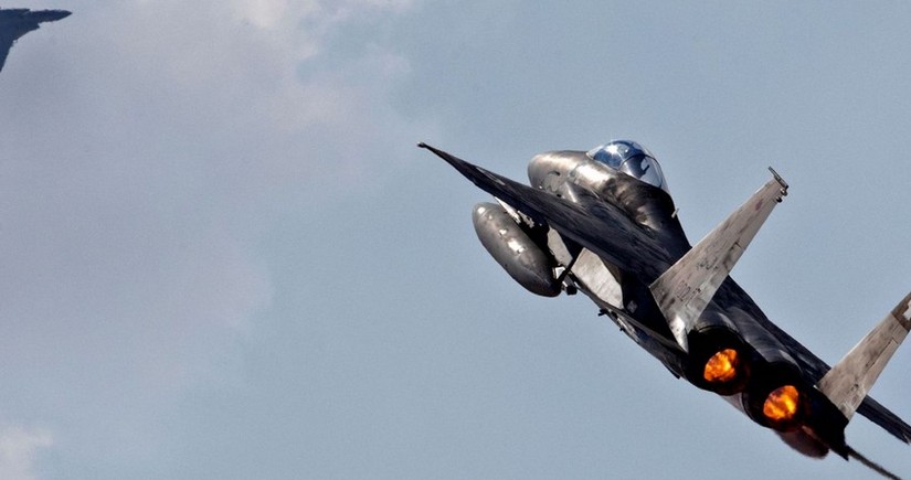 Israeli Air Force fighter jets striking military infrastructure in southwestern Iran