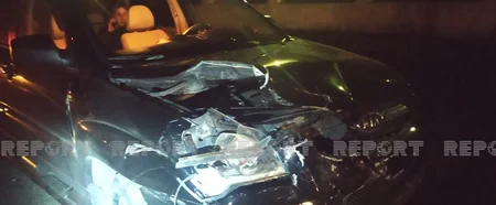 Oğuzda avtomobillər toqquşub, xəsarət alanlar var