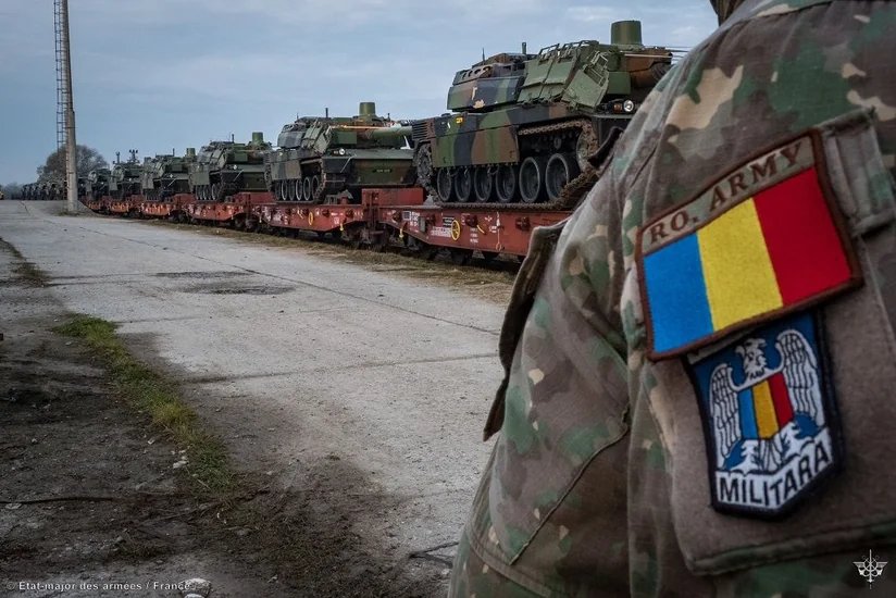 Французская танковая рота прибыла в Румынию