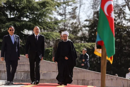 ​İranda Azərbaycan Prezidentinin rəsmi qarşılanma mərasimi olub