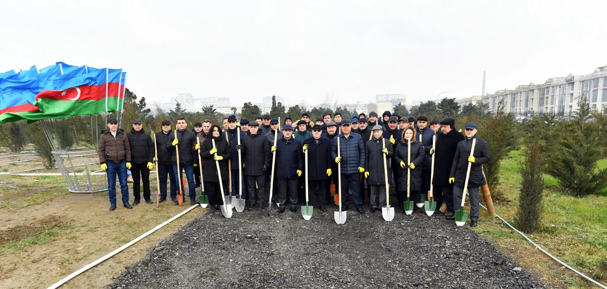 Heydər Əliyevin 100 illiyinə həsr olunan ağacəkmə aksiyası keçirilib