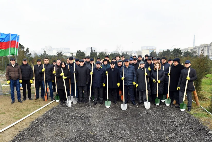 Heydər Əliyevin 100 illiyinə həsr olunan ağacəkmə aksiyası keçirilib