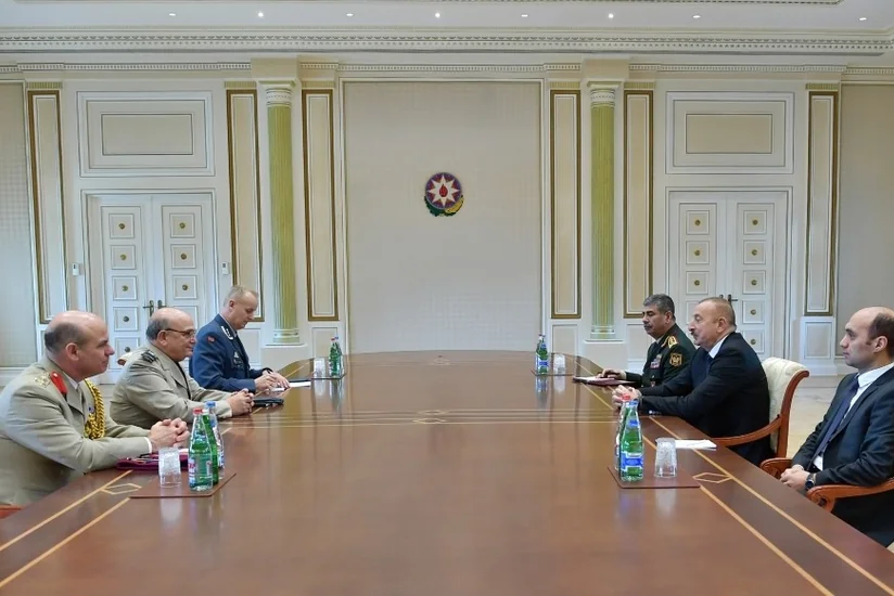 President Ilham Aliyev received delegation led by chairman of NATO Military Committee