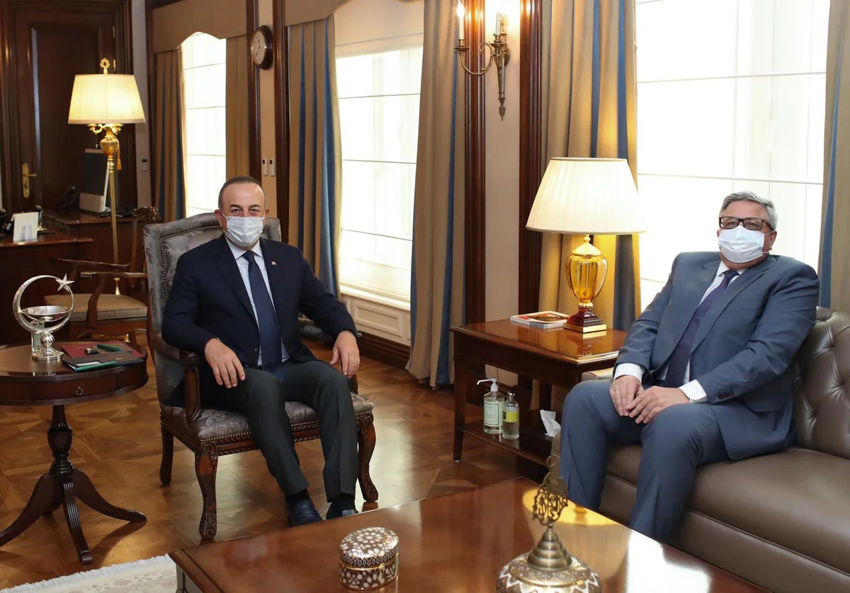 Turkish FM meets with Russian Ambassador