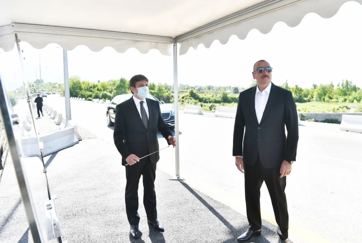 New bridge over Bum River and road to Bum settlement in Gabala district inaugurated after renovation