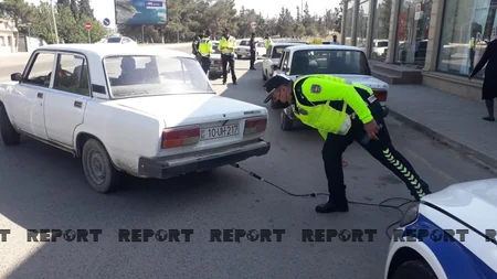 Kürdəmirdə 35 sürücü cərimələnib