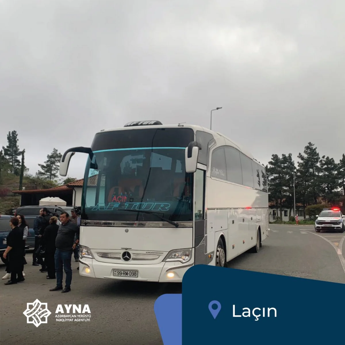 Bakı – Laçın reysinin ilk sərnişinləri Laçına çatıb – YENİLƏNİB