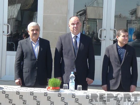 ​SOCAR prezidenti Oğuzda Böyük Söyüdlü kəndinə təbii qazın verilməsi mərasimində iştirak edib
