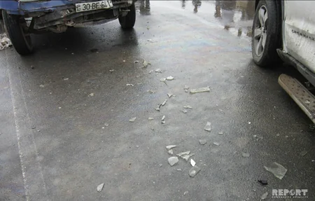 Cəlilabadda iki avtomobil toqquşub, xəsarət alan var - FOTO - YENİLƏNİB