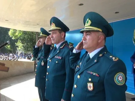 Gənc sərhədçilər Vətənə sədaqət andı içdilər - FOTO
