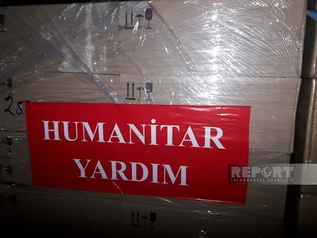 Heydər Əliyev Fondunun humanitar yardımını aparan təyyarə Türkiyəyə çatıb