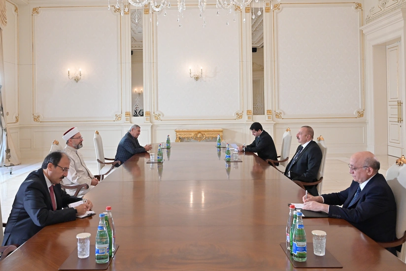 President Ilham Aliyev received president of Turkey's religious affairs