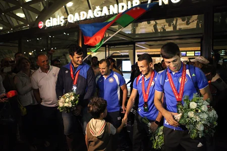 Azərbaycan cüdoçuları Macarıstandan 4 medalla Bakıya qayıdıblar - FOTO