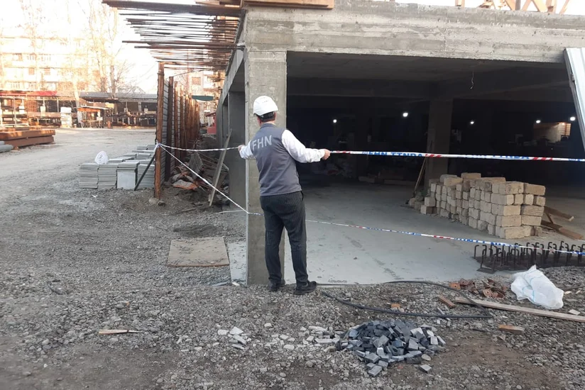 Mingəçevirdə daha bir qanunsuz tikintinin qarşısı alınıb