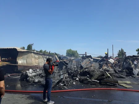 Bakıda “Taxta bazarı” yanıb - VİDEO - YENİLƏNİB