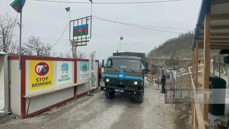 Xankəndi-Laçın yolunda sülhməramlıların avtomobil karvanı maneəsiz keçib - YENİLƏNİB-5