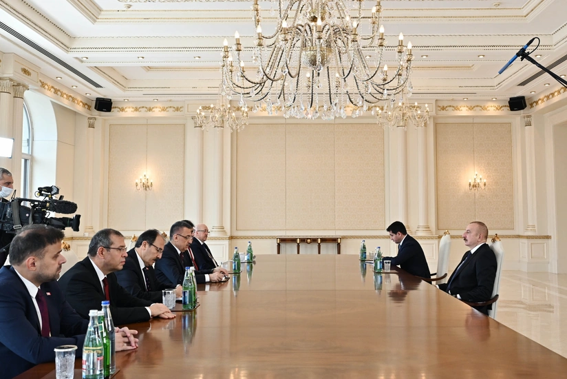 President Ilham Aliyev receives Vice President of Turkiye