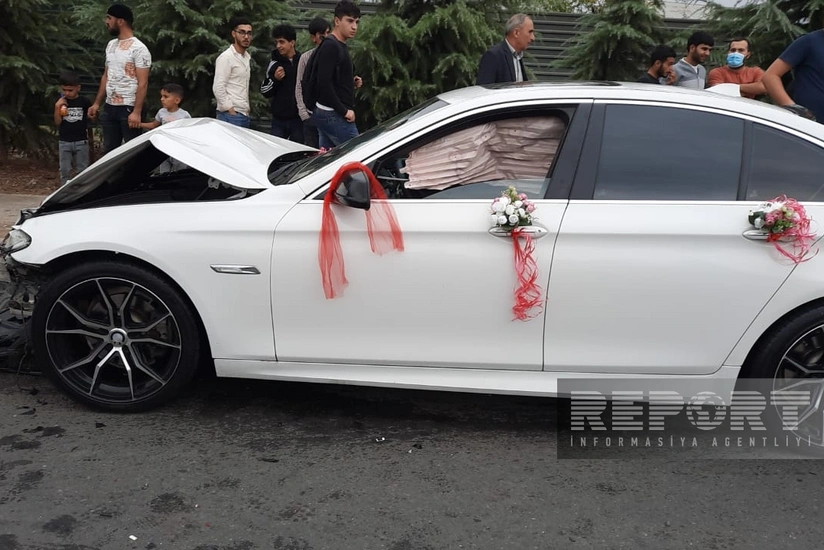 В Джалилабаде свадебный кортеж попал в ДТП