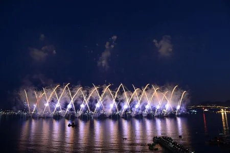 Video demonstrating fireworks during the days of Azerbaijani Culture in Cannes revealed